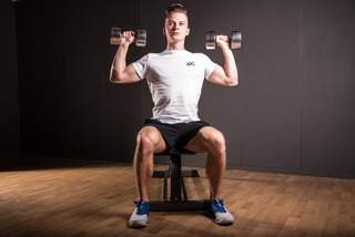 Seated Dumbbell Shoulder Press