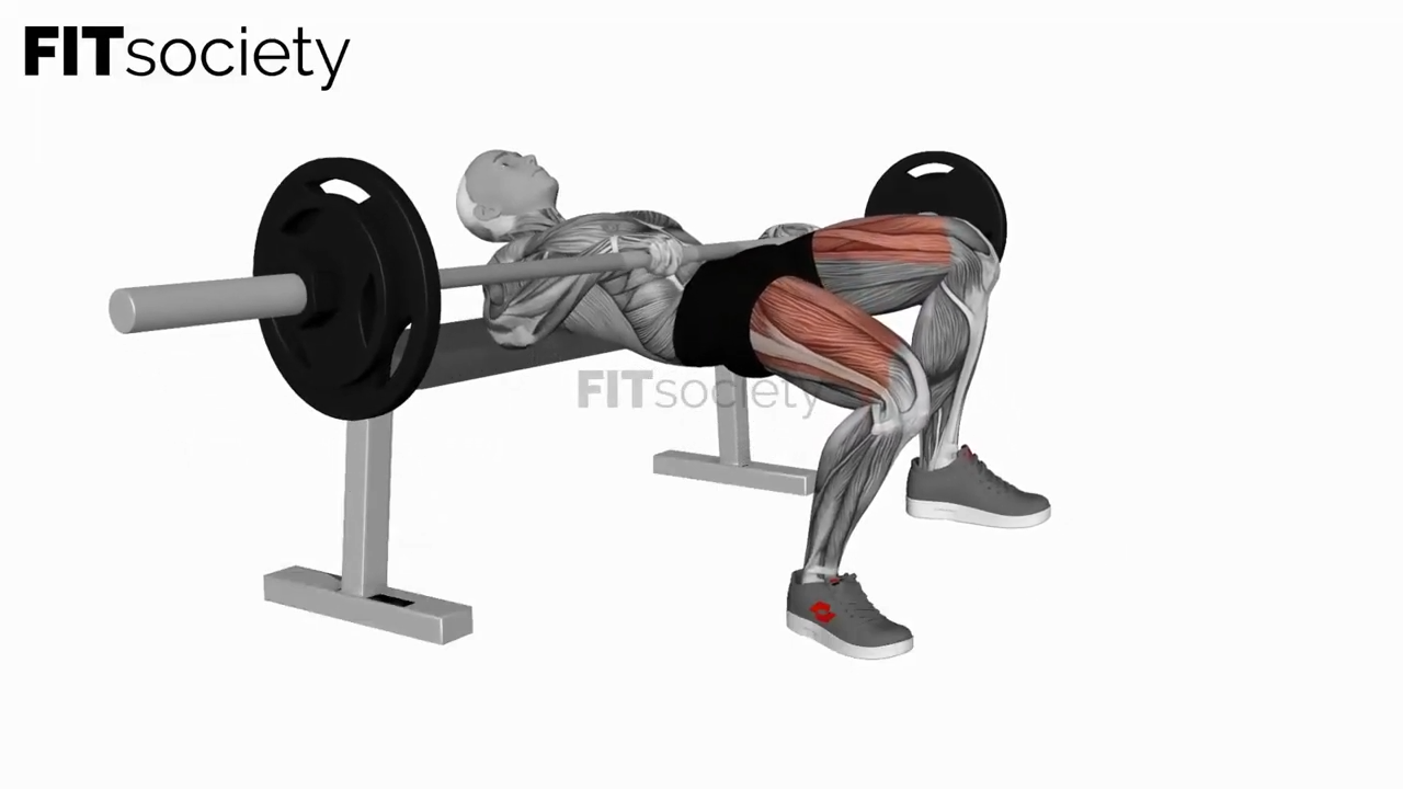 Hip thrust unilatéral avec barre