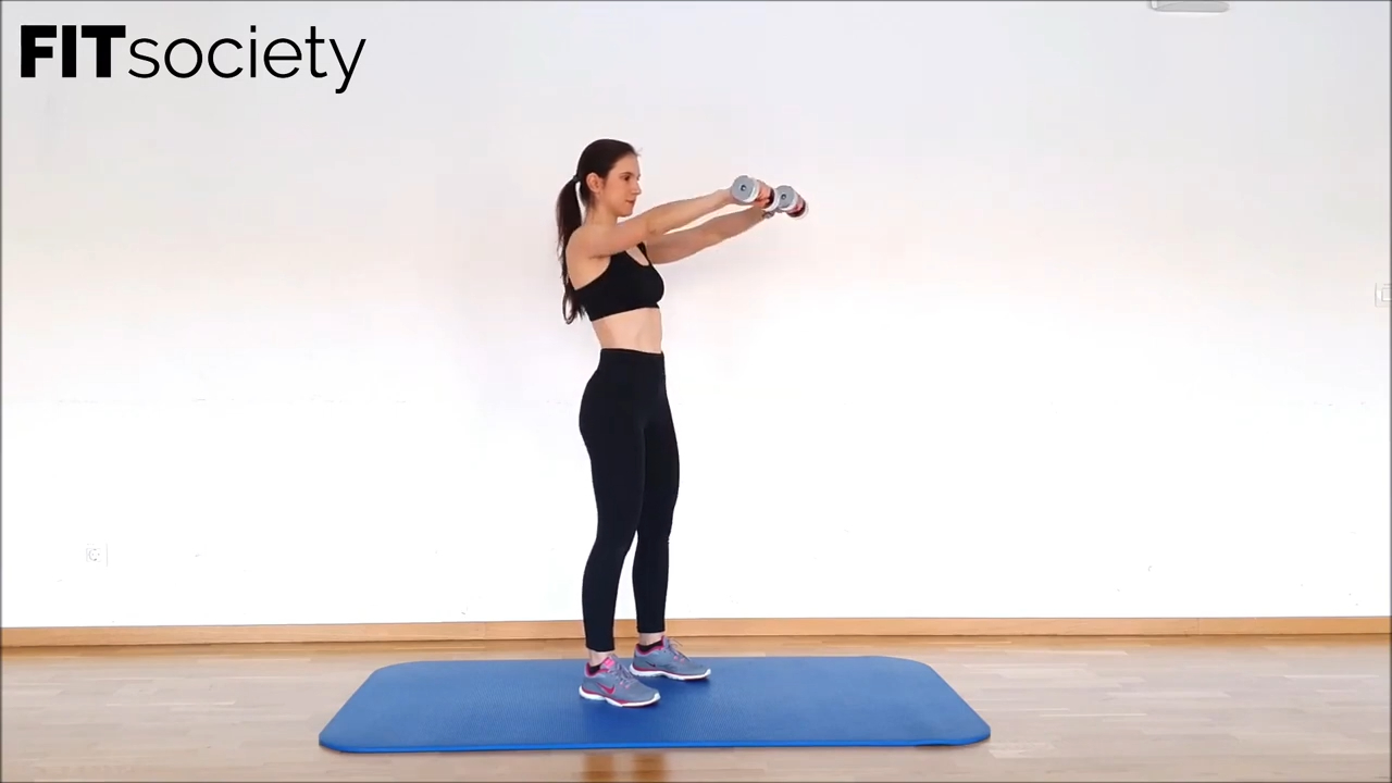 Dumbbell Front + Lateral Raise