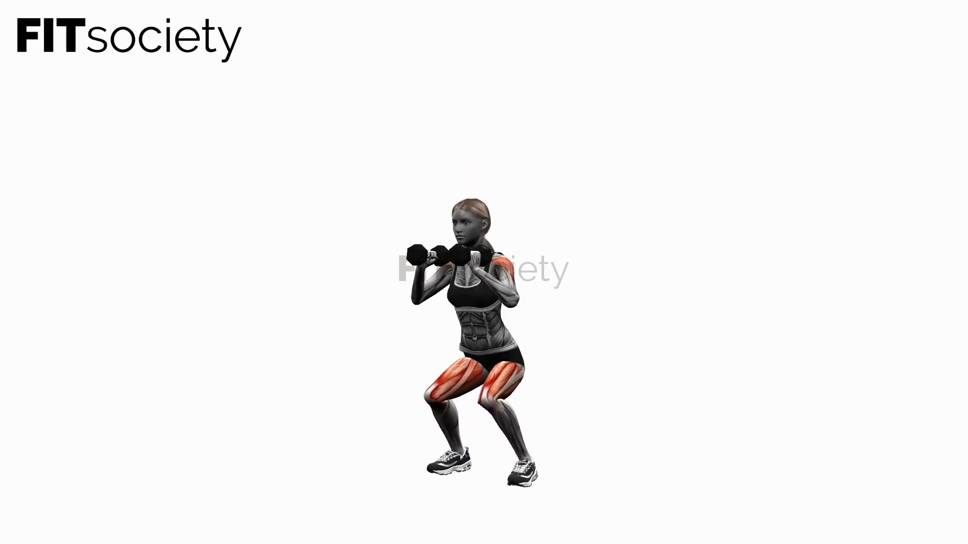 Dumbbell Squats To Shoulder Press