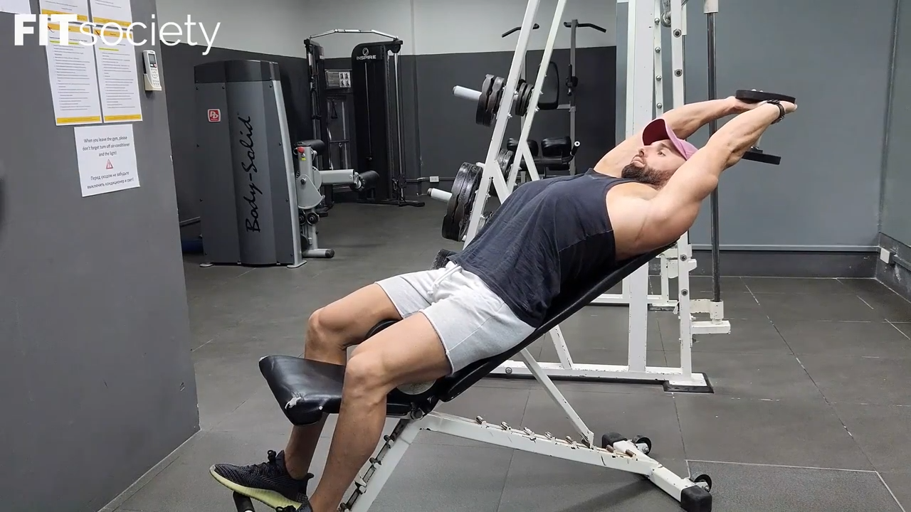 Incline Dumbbell Extensions