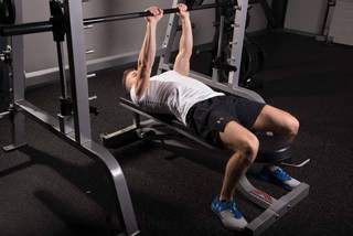 Close-Grip Bench Press in Smith Machine