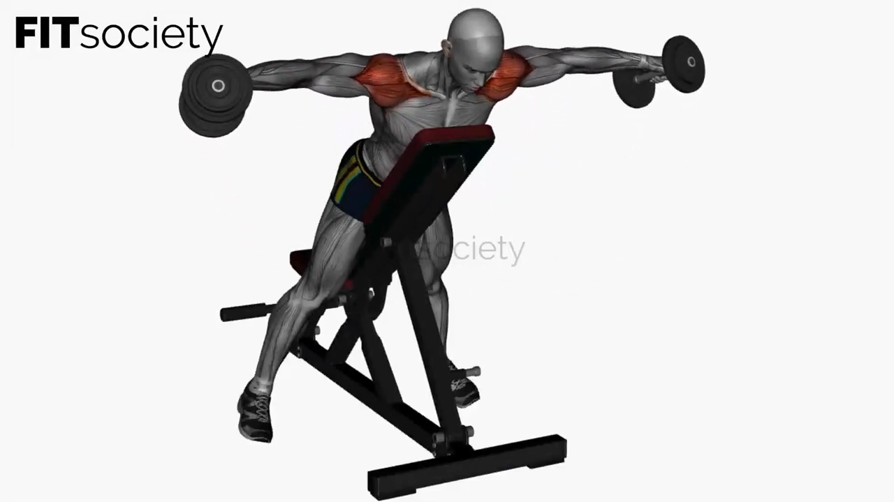 Incline Dumbbell Lateral Raise