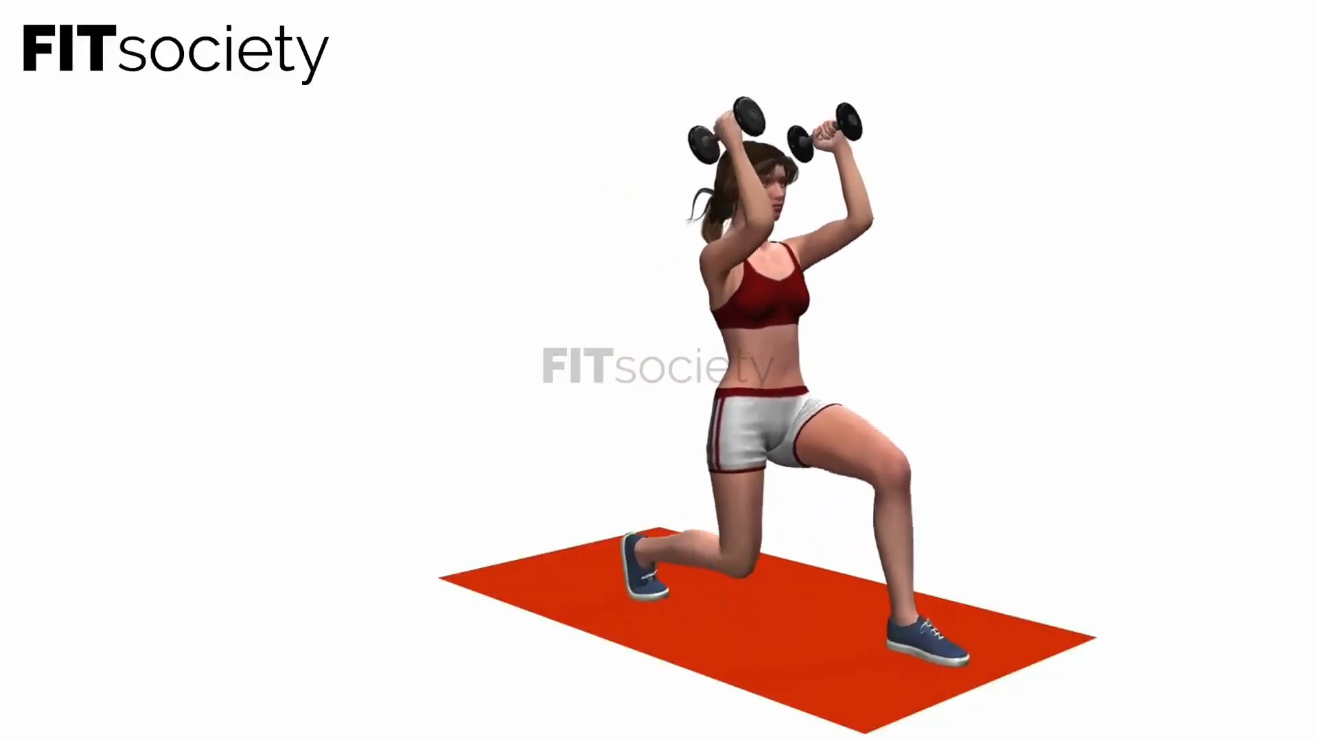 Lunges To Shoulder Press