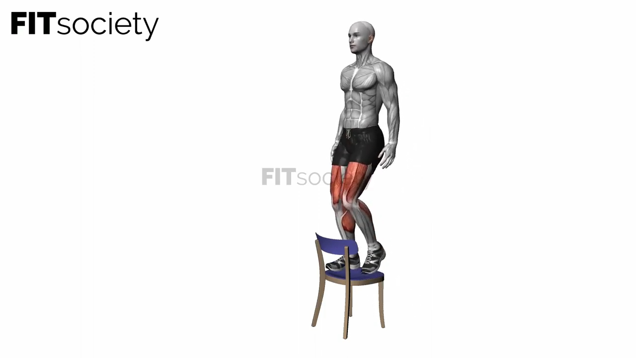 Montée sur chaise au poids du corps