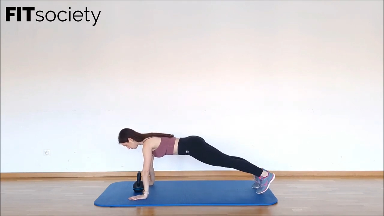 Kettlebell Plank Taps