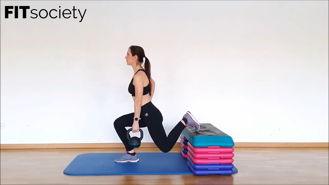Kettlebell Bulgarian Split Squat