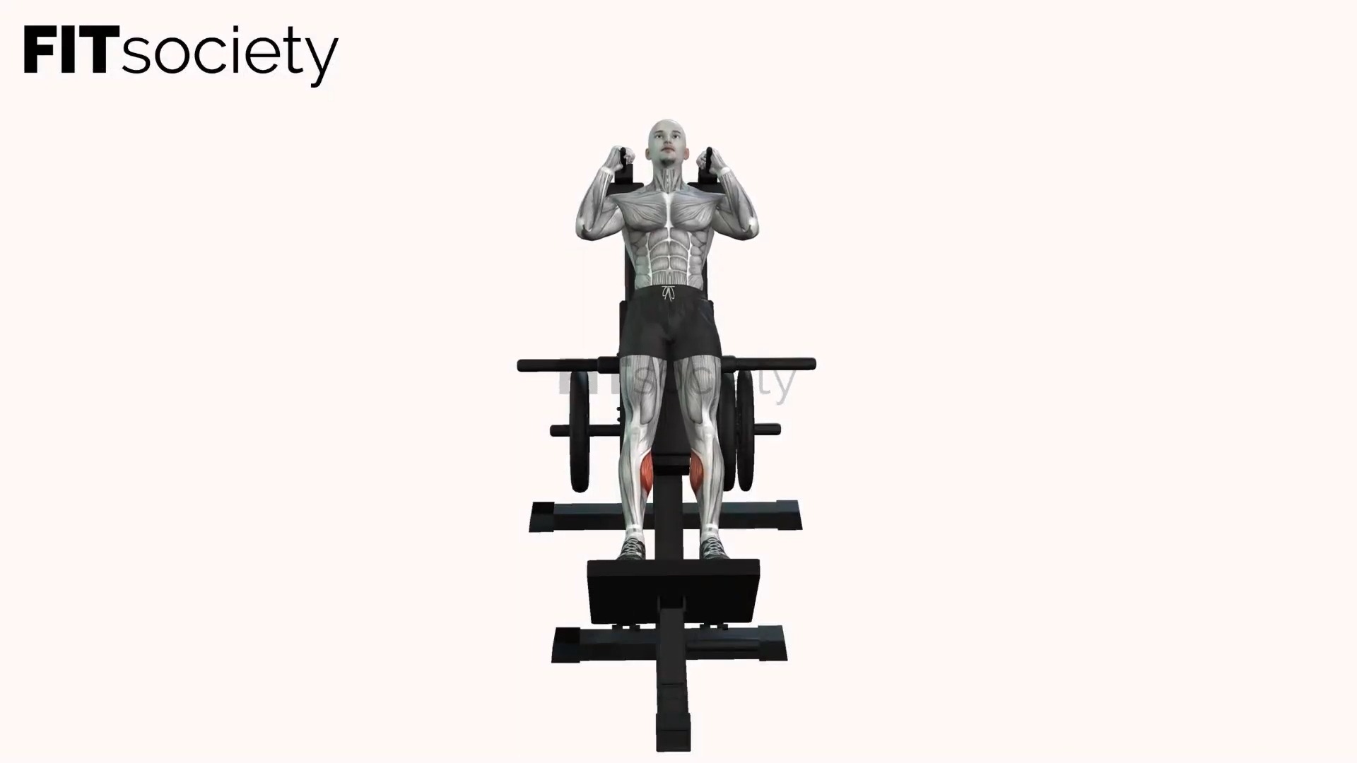 Calf Raise On Hack Squat Machine