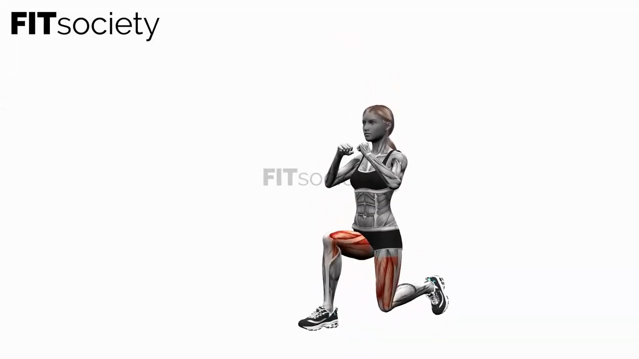 Lunge to Knee Drive Left Bodyweight