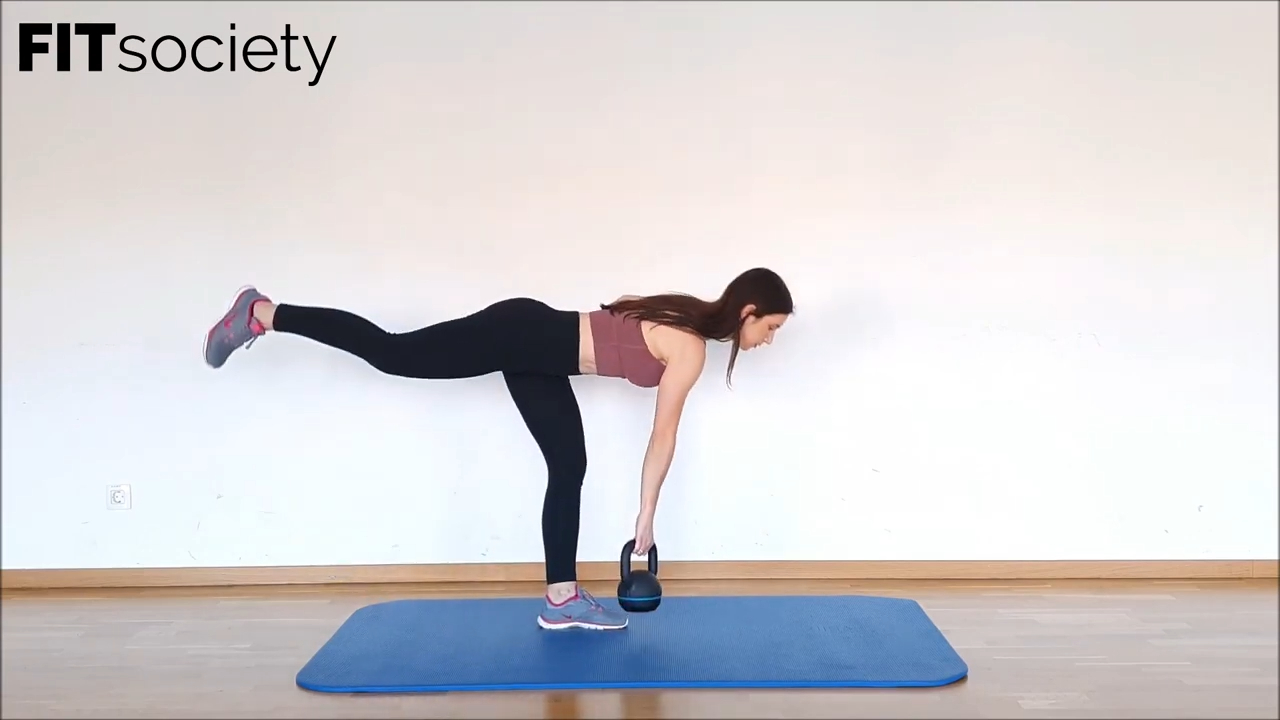 Kettlebell Single Leg Romanian Deadlift