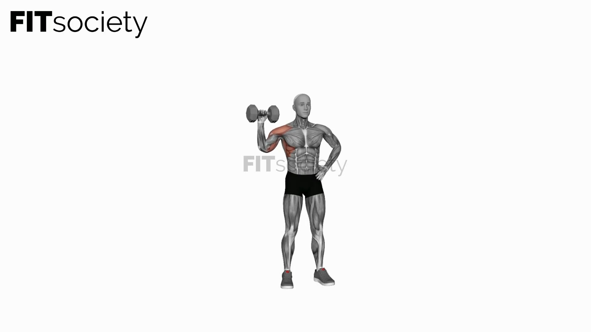 Dumbbell One-Arm Shoulder Press (Version 2)