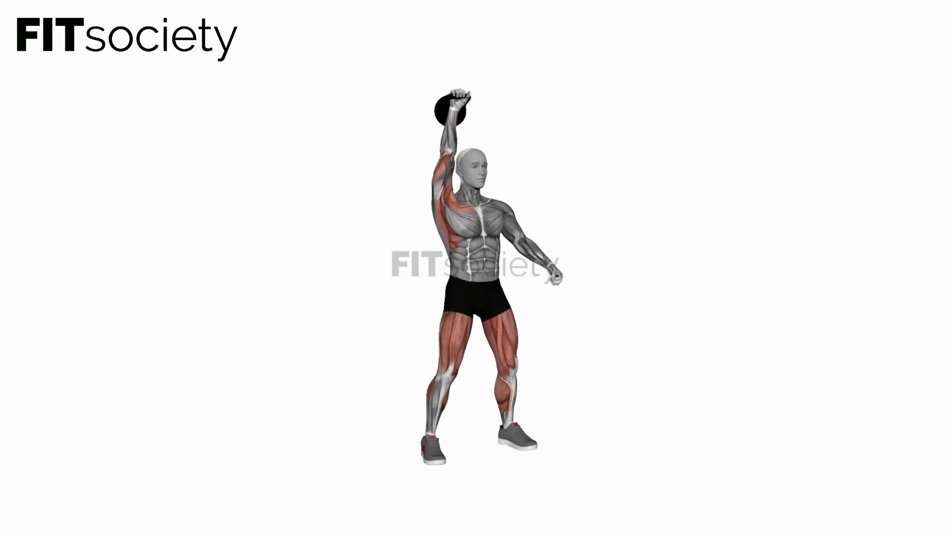 Kettlebell Single-Arm Clean and Press