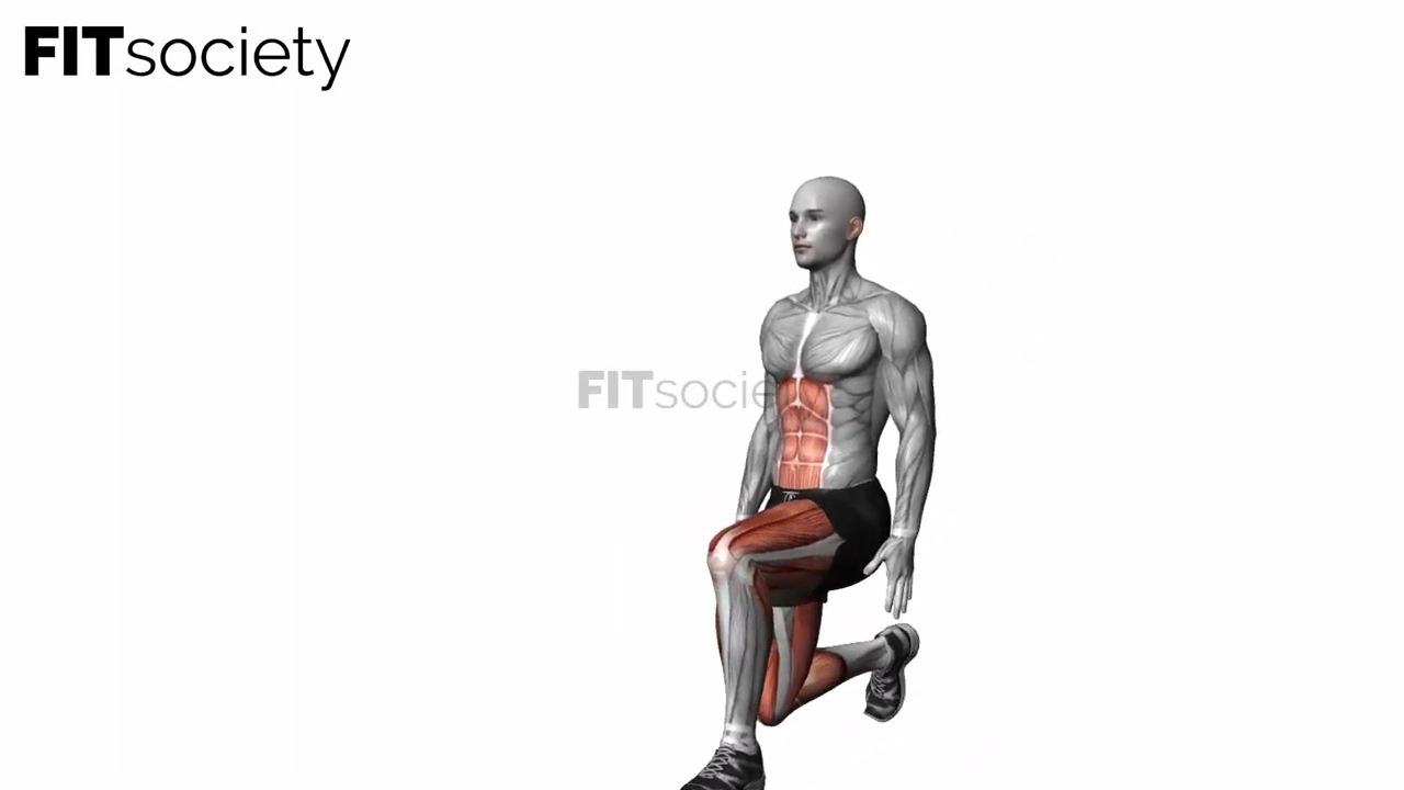 Alternate-Leg Bodyweight Lunges with Pause