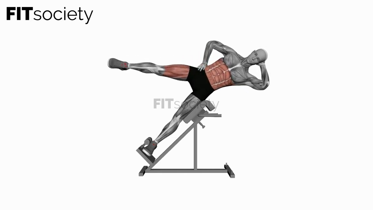 45-Degree Bicycle Twist Knee to Elbow