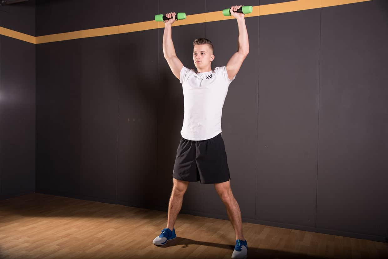 Jumping Jack Dumbbell Press