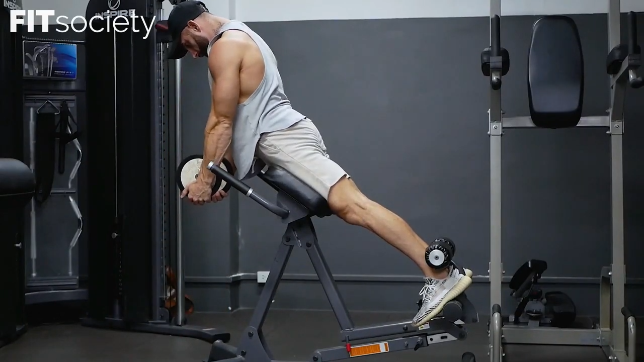 Dumbbell Hyperextensions