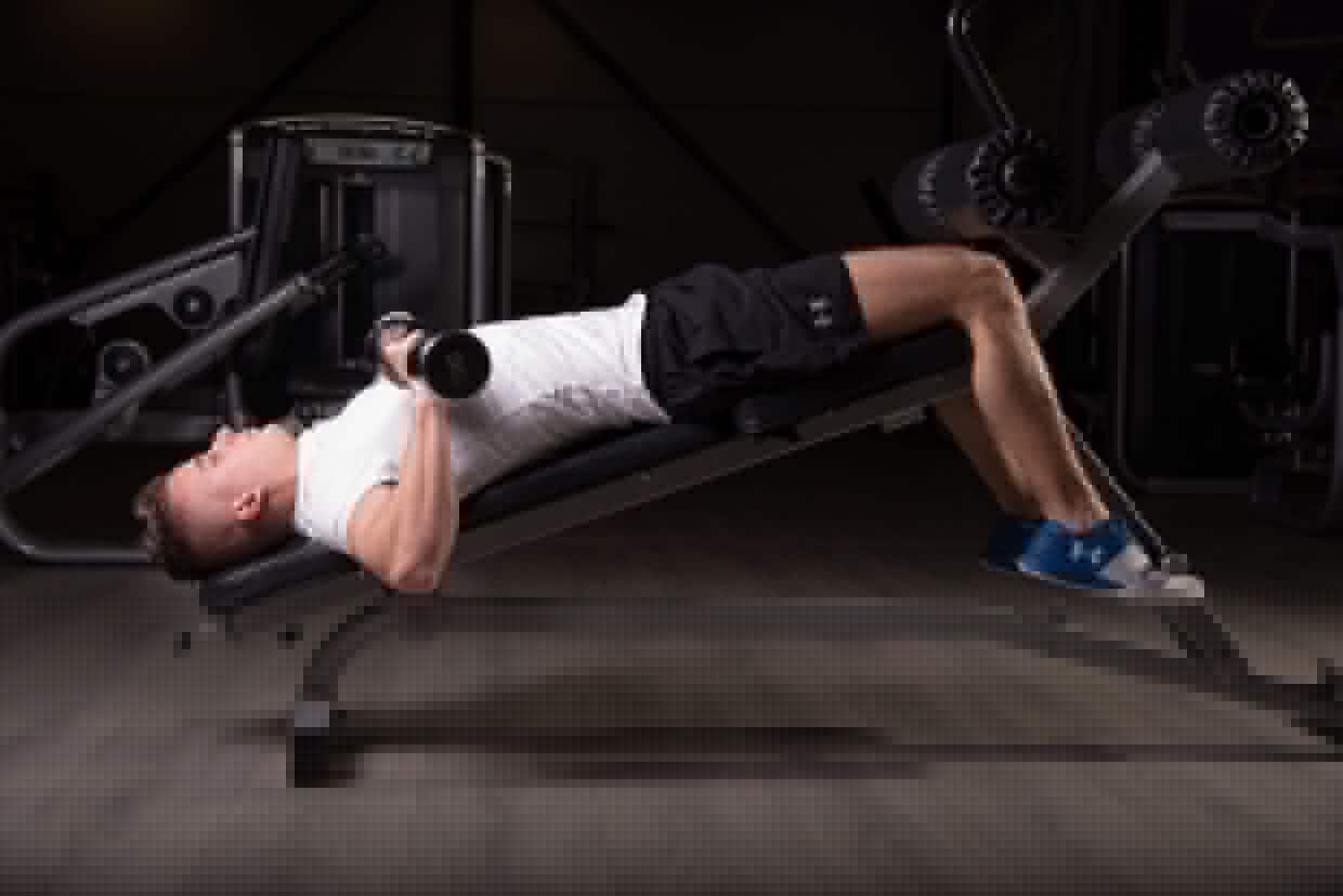 Decline Dumbbell Chest Press