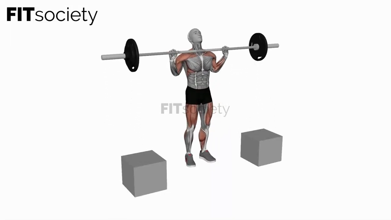 Barbell Power Clean From Blocks