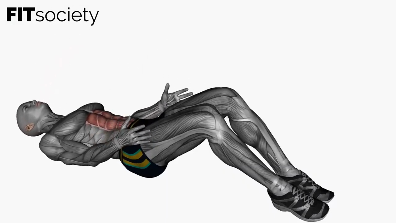 Crunchs abdominaux avec maintien