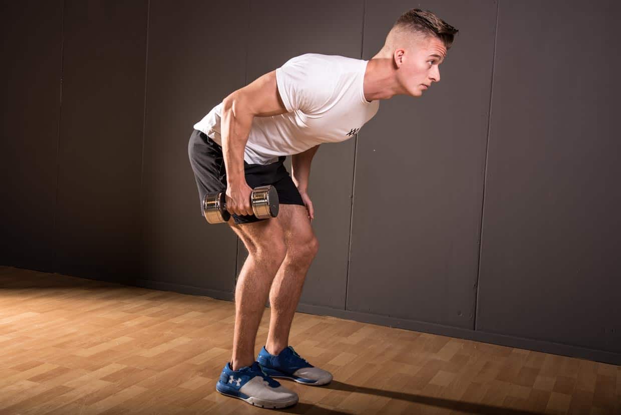 Standing Dumbbell Triceps Kickback