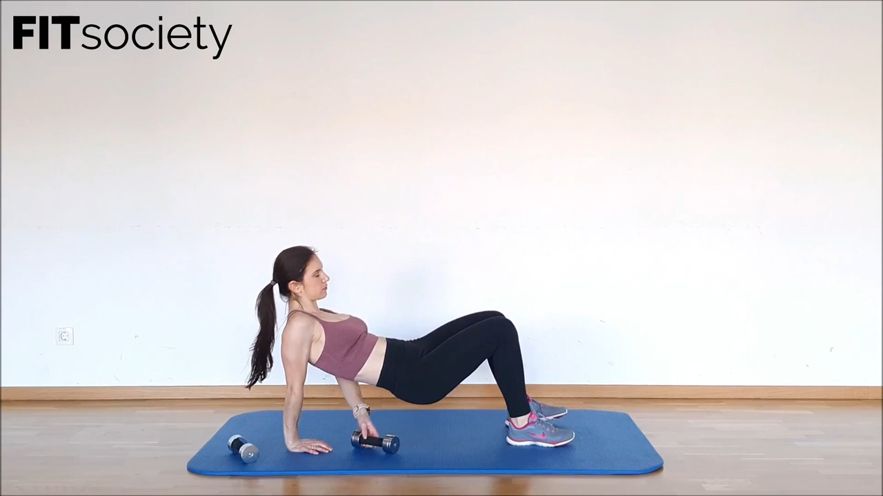 Dumbbell Tabletop Drag