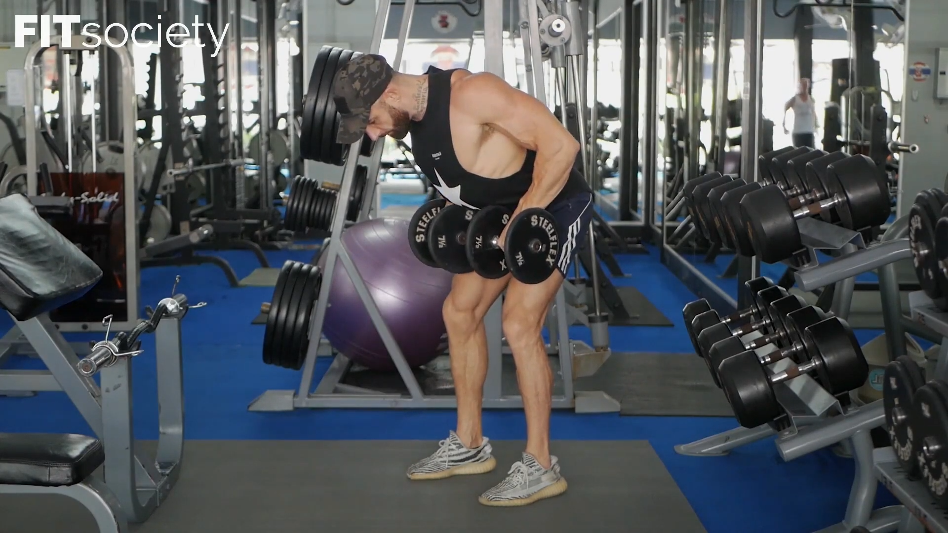 Dumbbell Yates Row