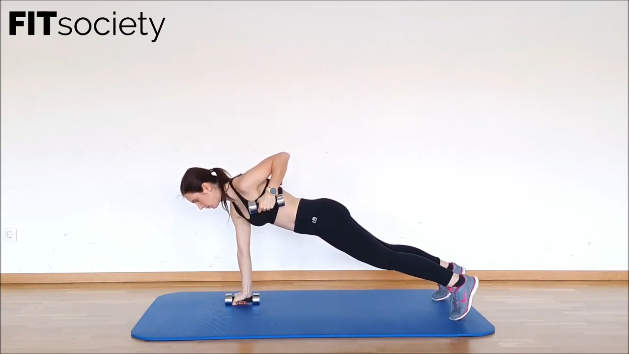 Dumbbell Renegade Row