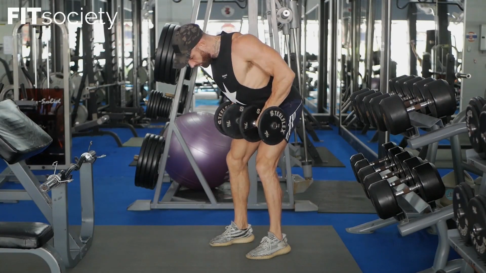 Dumbbell Yates Row