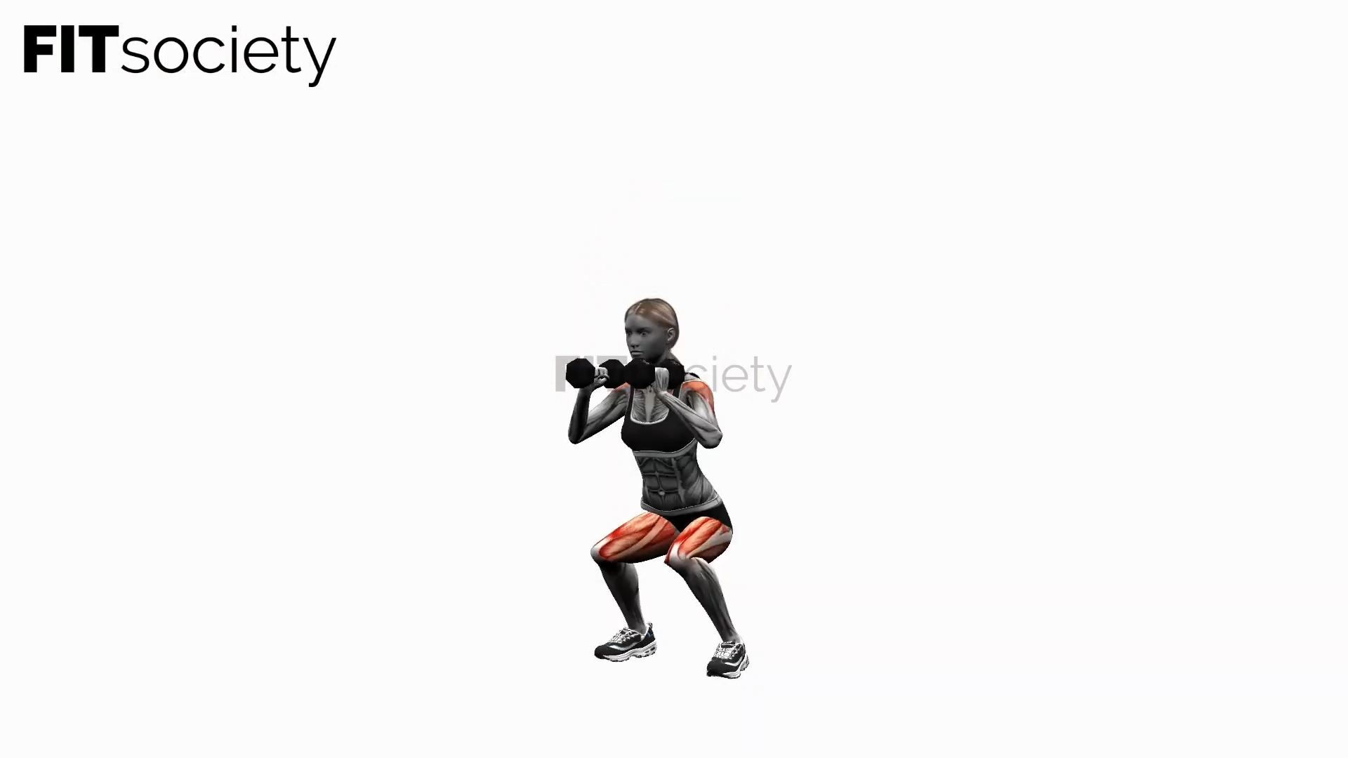 Dumbbell Squats To Shoulder Press