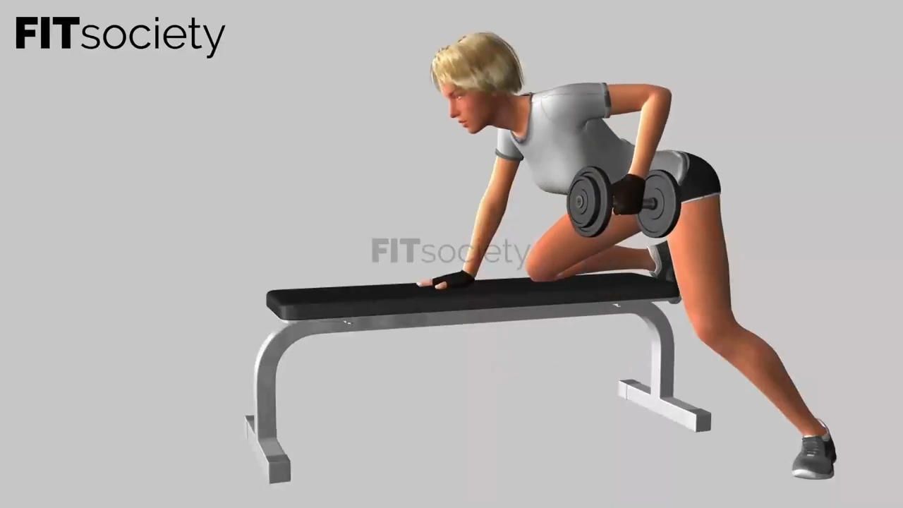Rowing avec haltère