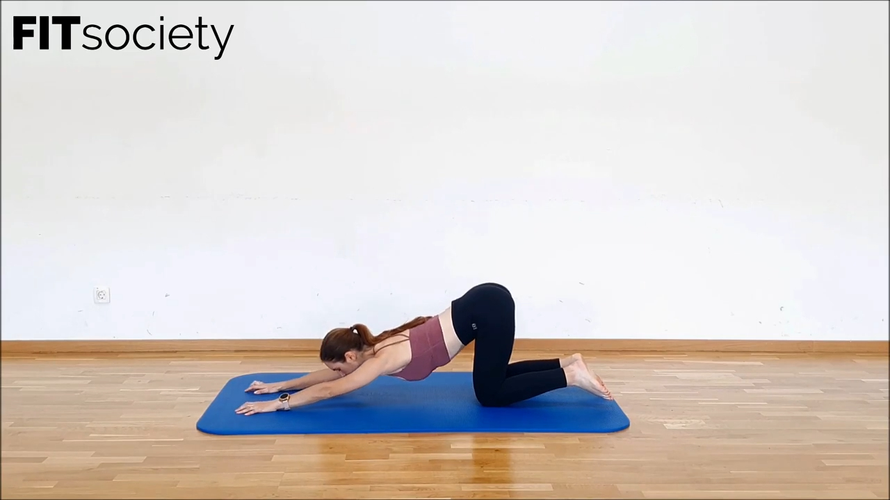 Étirement des épaules en flexion avant