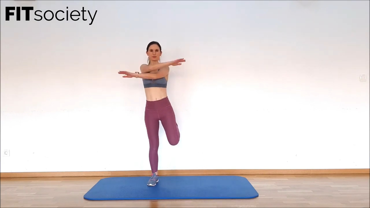 Knee Curl + Arm Swing