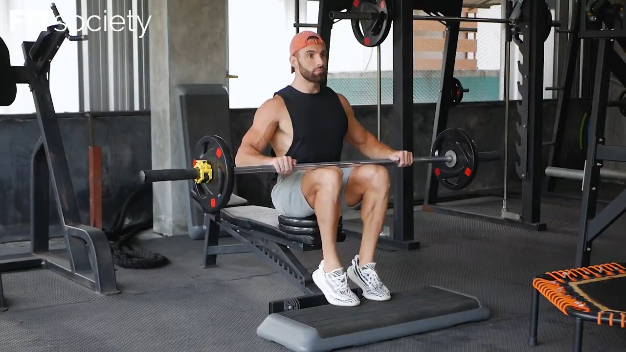 Barbell Seated Calf Raise