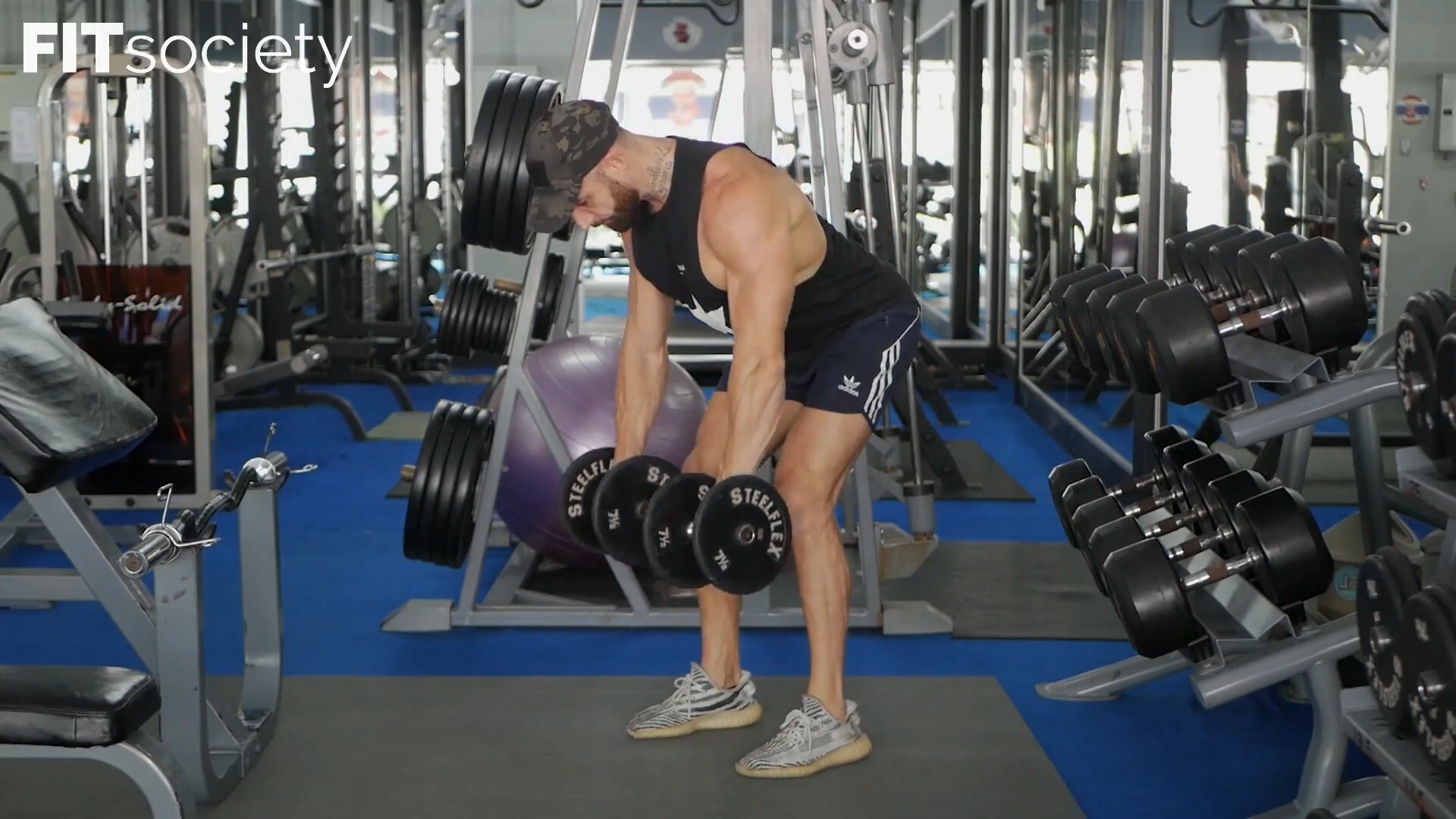 Dumbbell Yates Row