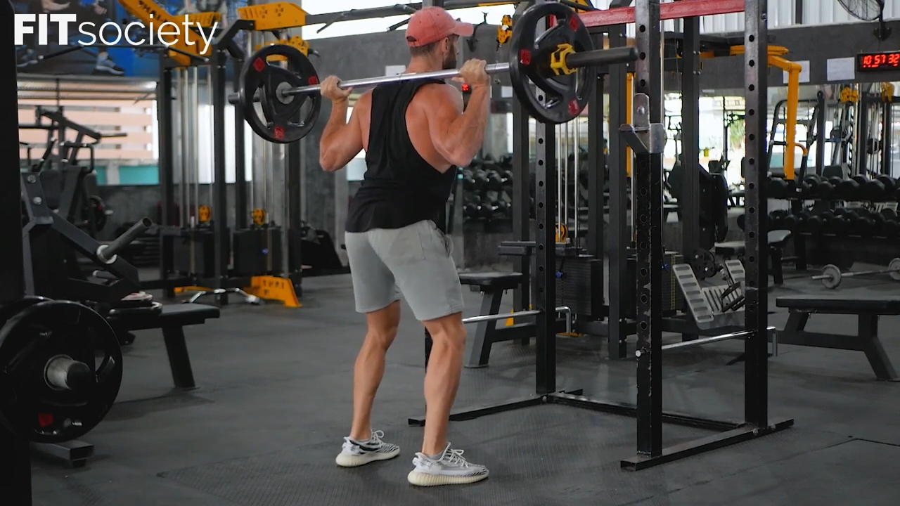 Squats avec barre