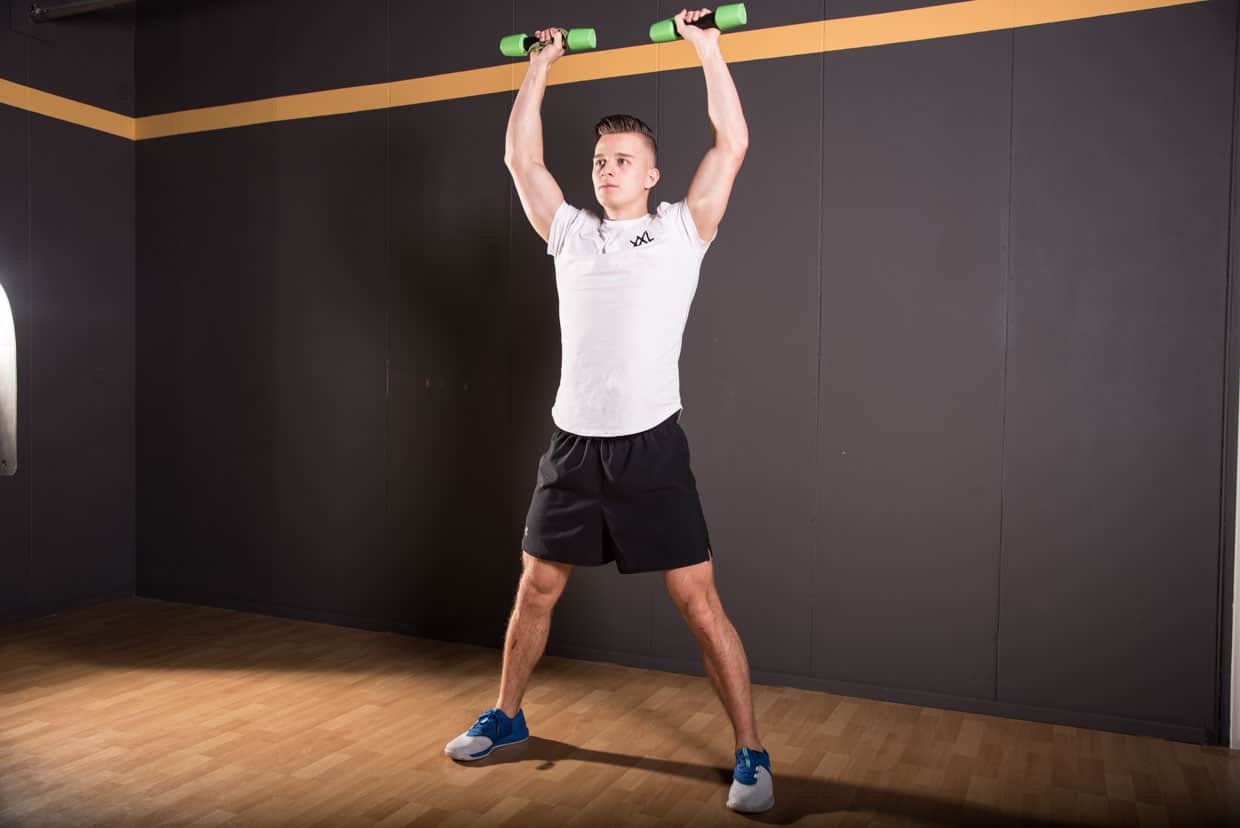 Jumping Jack Dumbbell Press