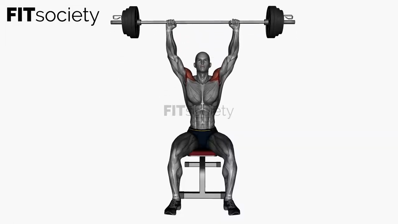 Seated Barbell Military Press