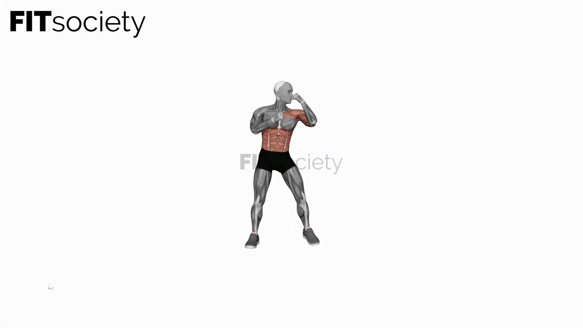 Uppercut gauche de boxe