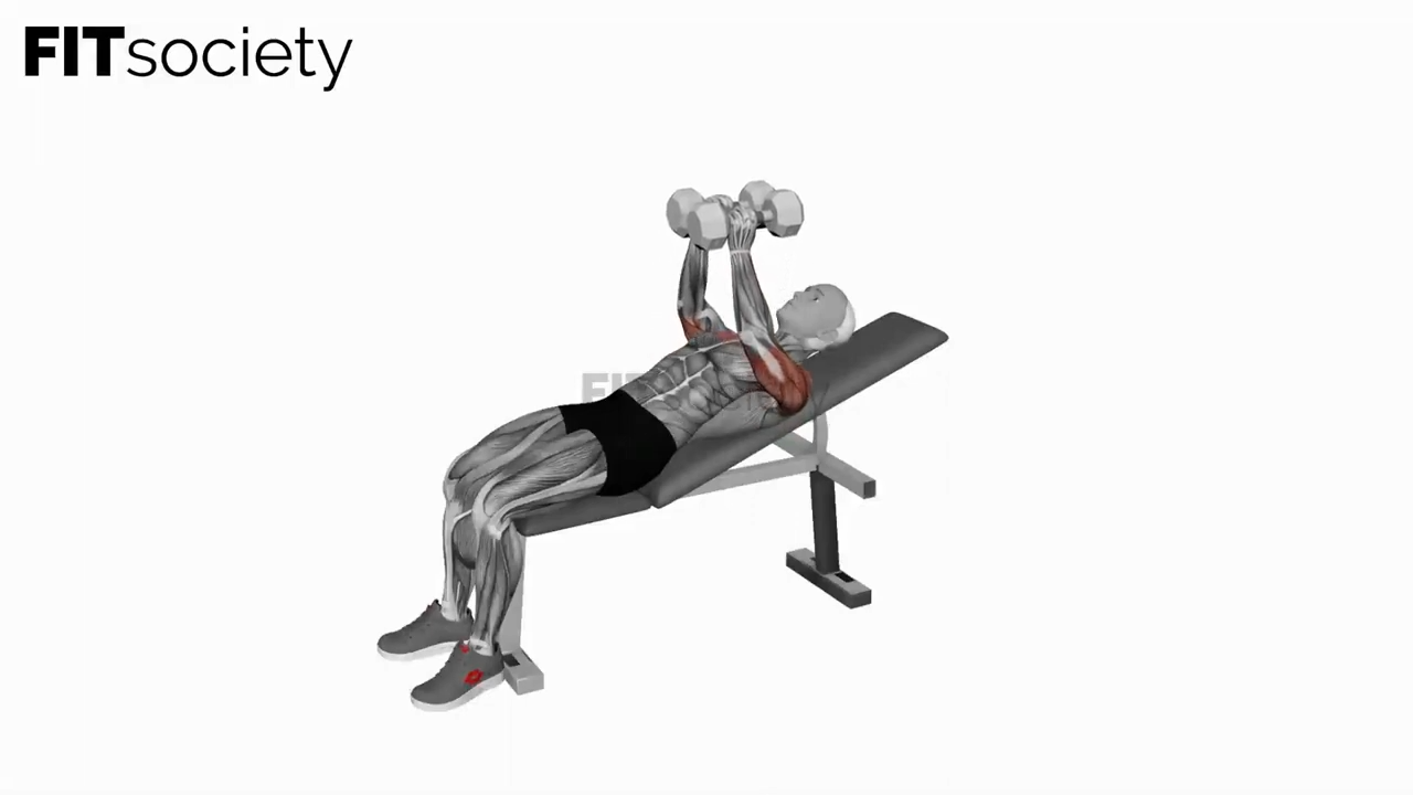Dumbbell Incline Squeeze Press
