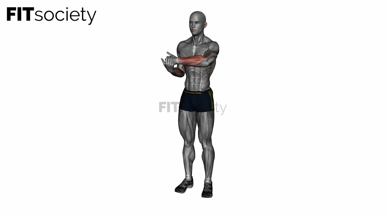 Side Wrist Pull Stretch
